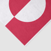 Flagge Grönlands Seidenpapier (Ausschnitt)