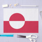 Flagge Grönlands Seidenpapier (Handwerk)