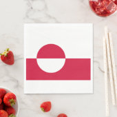 Flagge Grönlands Serviette (Beispiel)