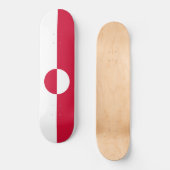 Flagge Grönlands Skateboard (Vorderseite)