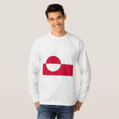Flagge Grönlands T-Shirt (Vorne ganz)