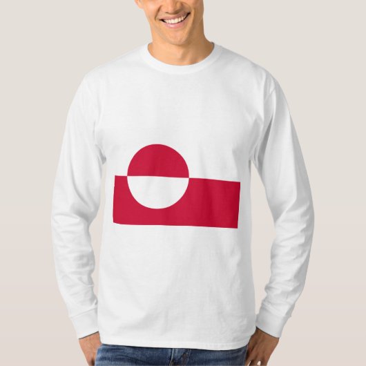 Flagge Grönlands T-Shirt (Vorderseite)
