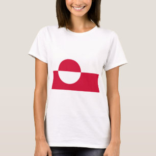Flagge Grönlands T-Shirt