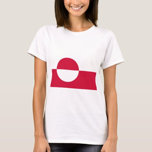 Flagge Grönlands T-Shirt (Vorderseite)