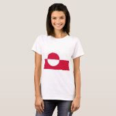 Flagge Grönlands T-Shirt (Vorne ganz)