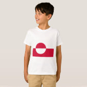 Flagge Grönlands T-Shirt (Vorne ganz)