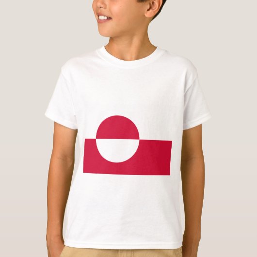 Flagge Grönlands T-Shirt (Vorderseite)