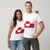 Flagge Grönlands T-Shirt (Unisex)