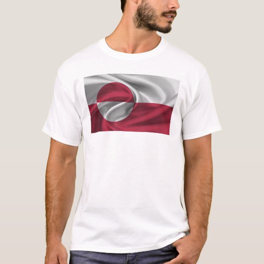 Flagge Grönlands T-Shirt (Vorderseite)