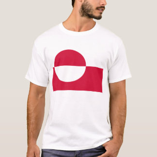 Flagge Grönlands T-Shirt