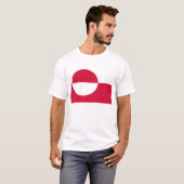 Flagge Grönlands T-Shirt (Vorne ganz)