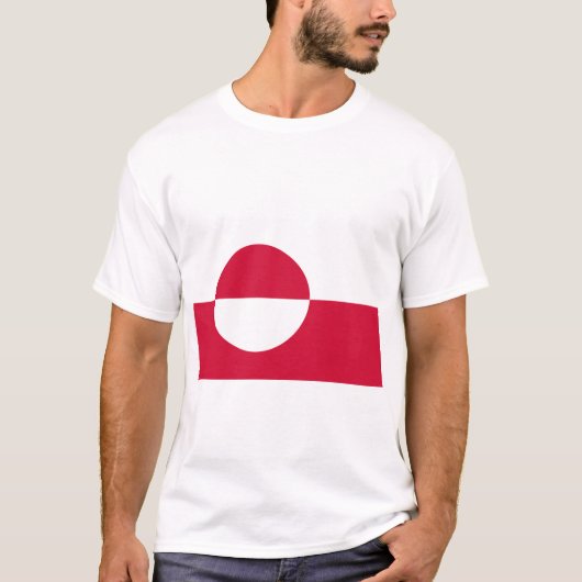 Flagge Grönlands T-Shirt (Vorderseite)