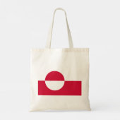 Flagge Grönlands Tragetasche (Rückseite)