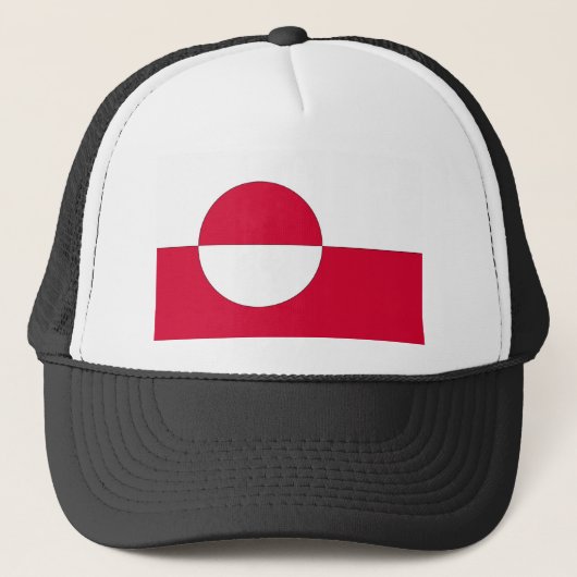 Flagge Grönlands Truckerkappe (Vorderseite)