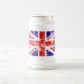 Flagge Großbritanniens Bierglas (Mittel)
