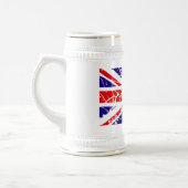 Flagge Großbritanniens Bierglas (Links)