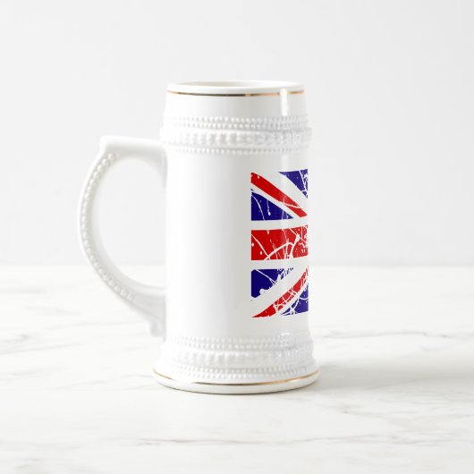 Flagge Großbritanniens Bierglas (Links)