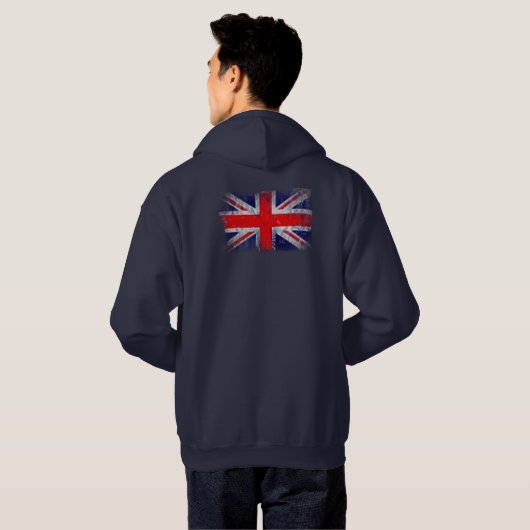 Flagge Großbritanniens Hoodie (Schwarz voll)