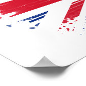 Flagge Großbritanniens Poster (Ecke)