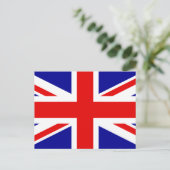 Flagge Großbritanniens Postkarte (Stehend Vorderseite)