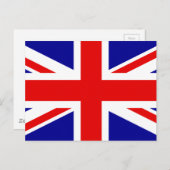 Flagge Großbritanniens Postkarte (Vorne/Hinten)