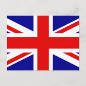 Flagge Großbritanniens Postkarte (Vorderseite)