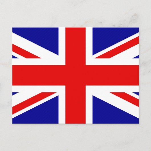 Flagge Großbritanniens Postkarte (Vorderseite)
