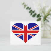 Flagge Großbritanniens Postkarte (Stehend Vorderseite)