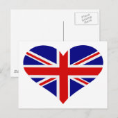 Flagge Großbritanniens Postkarte (Vorne/Hinten)