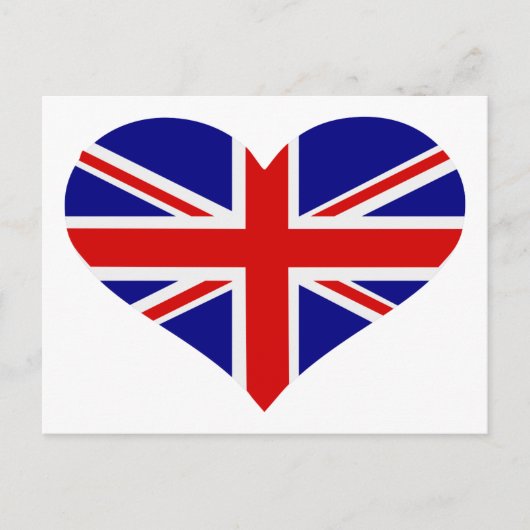 Flagge Großbritanniens Postkarte (Vorderseite)