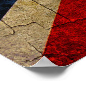 Flagge Grunge Großbritannien Poster (Ecke)
