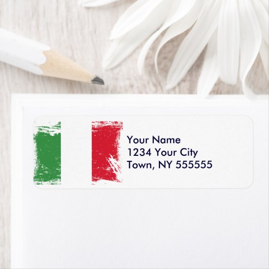 Flagge Grunge Italien (Insitu)