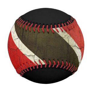 Flagge Grunge Trinidad und Tobago Baseball