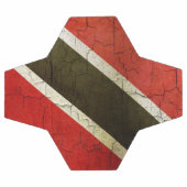 Flagge Grunge Trinidad und Tobago Fußball (Flach)