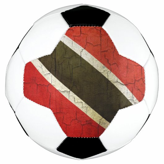 Flagge Grunge Trinidad und Tobago Fußball (Vorderseite)