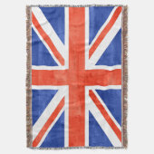 Flagge Grunge Vereinigtes Königreich Decke (Vorderseite Vertikal)
