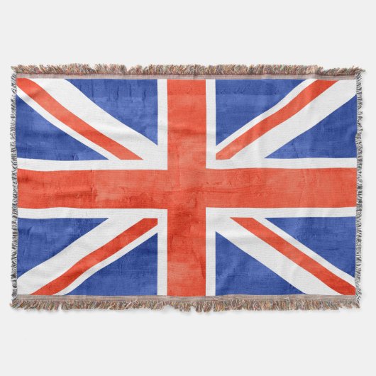 Flagge Grunge Vereinigtes Königreich Decke (Vorderseite)