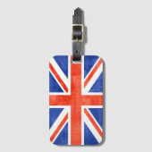 Flagge Grunge Vereinigtes Königreich Gepäckanhänger (Vorderseite Vertikal)