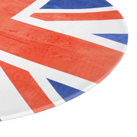 Flagge Grunge Vereinigtes Königreich Schneidebrett (Ecke)