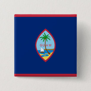 Flagge Guams Button