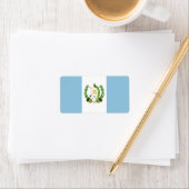 Flagge Guatemalas Adressaufkleber (Insitu)