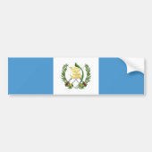 Flagge Guatemalas Autoaufkleber (Vorne)