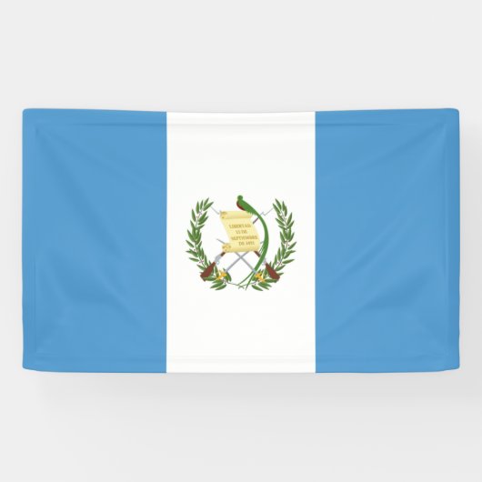 Flagge Guatemalas  Banner (Horizontal)