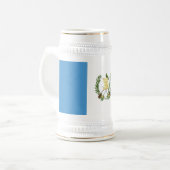 Flagge Guatemalas Bierglas (Vorderseite Links)