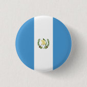 Flagge Guatemalas Button (Vorderseite)