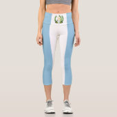 Flagge Guatemalas Capri Leggings (Vorderseite)