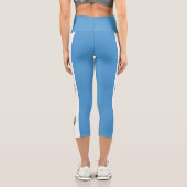 Flagge Guatemalas Capri Leggings (Rückseite)