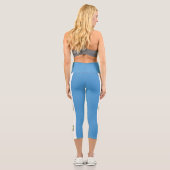 Flagge Guatemalas Capri Leggings (Rückseite)