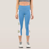 Flagge Guatemalas Capri Leggings (Vorderseite)