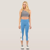 Flagge Guatemalas Capri Leggings (Vorderseite)